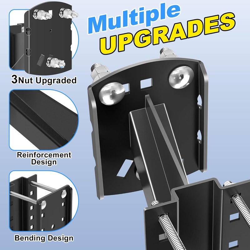 Foozet Trailer Spare Tire Mount Bracket, Heavy Duty Spare Tire Carrier Mount for Boat and RV, Fits Most 4 5 6 Lugs Wheels on 4", 4.25", 4.5", 4.75", 5" or 5.5" Bolt Patterns, Holds up to 160 Lbs - Image 2